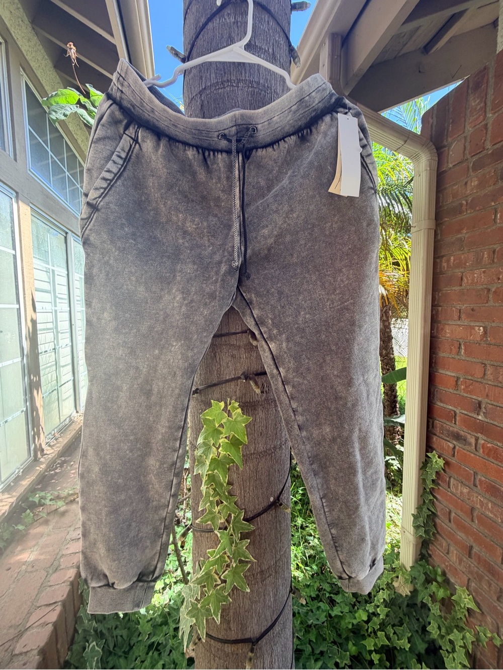 Goodthreads Gray Acid-Wash Womens Joggers